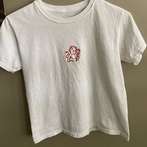 brandy melville, devil embroidered t shirt!